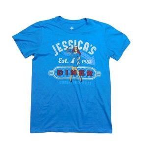 Disney Park Jessica Rabbit's Diner from Roger Rabbit Retro Graphic Tee Size S